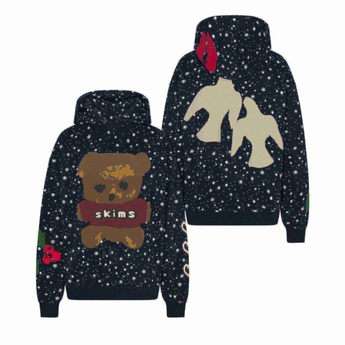 Kaktusplante Loppemarked X Skims Oversized Bomuldsfleece Hættetrøje