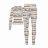 Kaktusplante Loppemarked X Skummet bomuldsrib Henley og leggingssæt