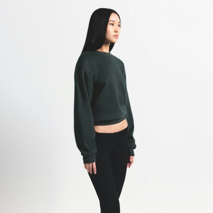 KLASSISK BOMULDSFLEECKE CREWNECK