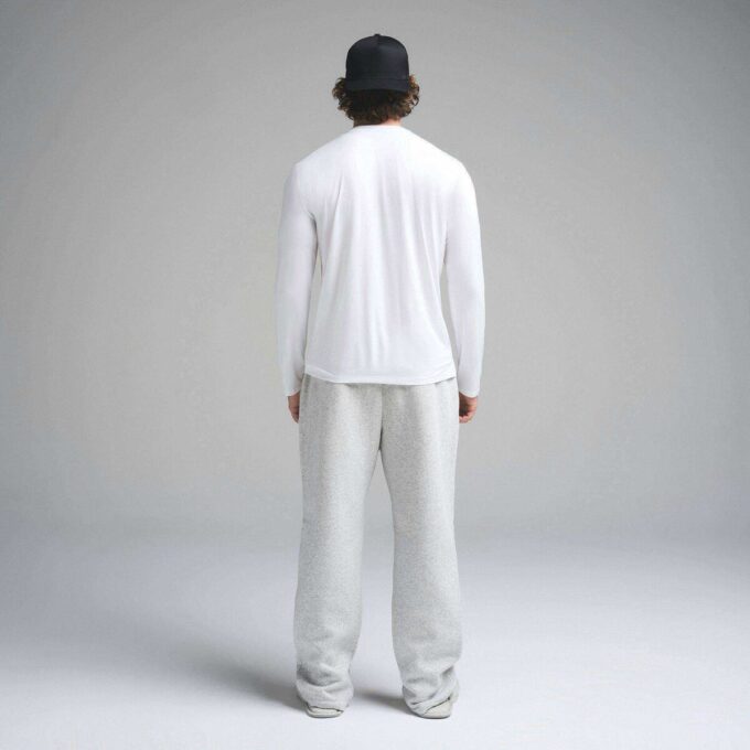 KLASSISK HERRE-T-SHIRT MED LANGÆRMET FRILUFTSLIV