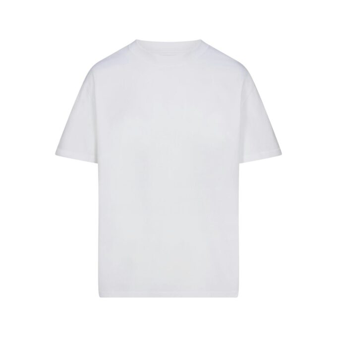 KRAFTIGT BOMULD HERRE T-SHIRT MED AFSLAPPET OG TYKKE