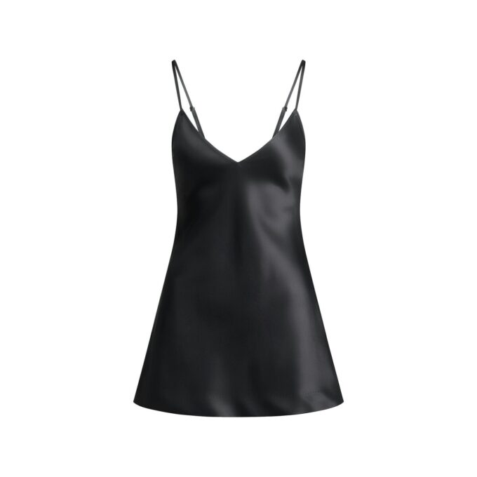 KRAFTIGT SATIN CAMI MINI KJOLE
