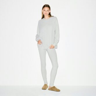 KRAFTIGT VAFFELT OVERSIZED CREWNECK