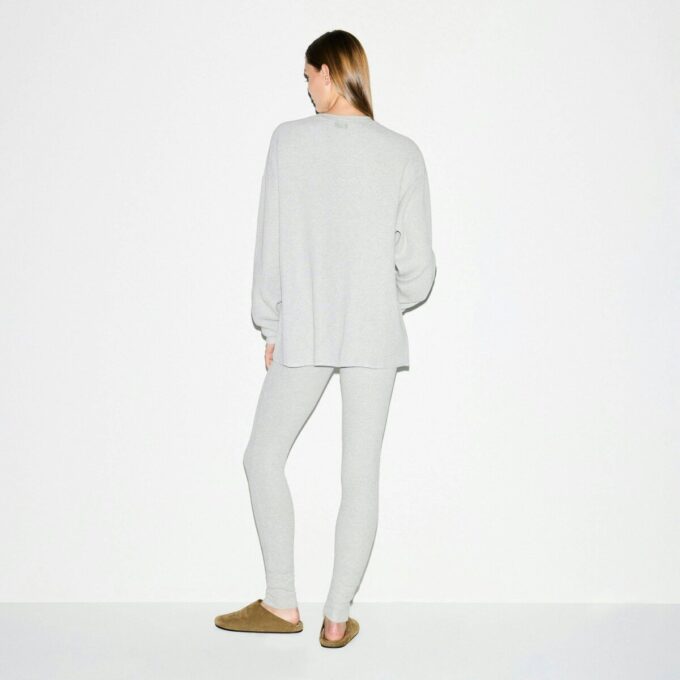 KRAFTIGT VAFFELT OVERSIZED CREWNECK