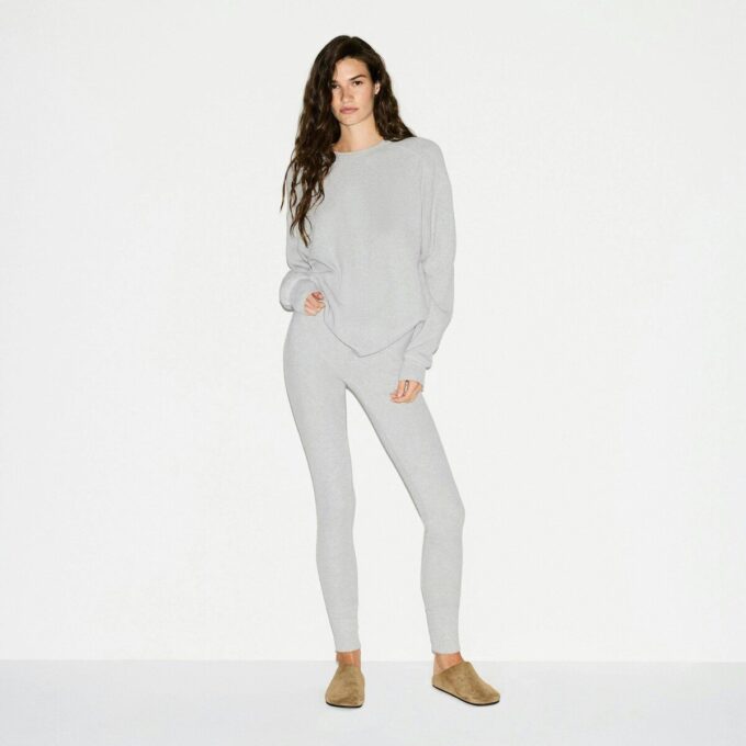 KRAFTIGT VAFFELT OVERSIZED CREWNECK