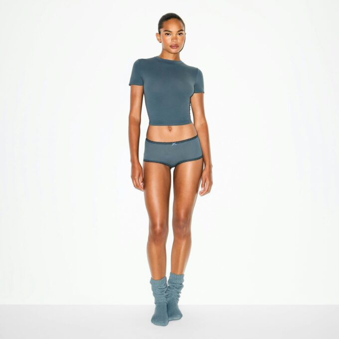 LET BOMULD POINTELLE BLONDE DRENGESHORTS