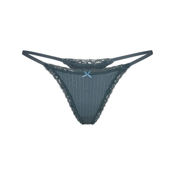 LET BOMULD POINTELLE BLONDE STRING THONG