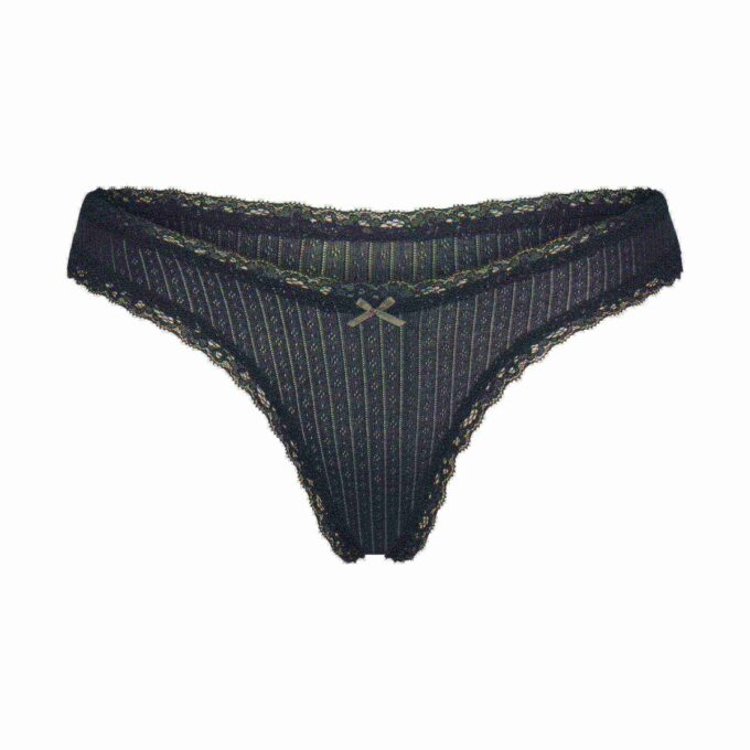 LET BOMULD POINTELLE BLONDE THONG