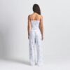 LOGO PLUSH POINTELLE RHINESTEN BUKSER MED STRAIGHT LEG