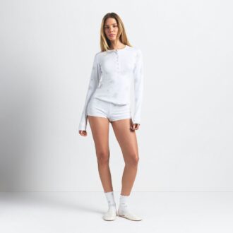 LOGO PLUSH POINTELLE RHINESTEN HENLEY SÆT