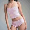 LOGO POINTELLE CROPPED CAMI SÆT
