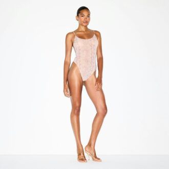MÆLKEBLOMST TRANSPARENT CAMI-BODYSUIT