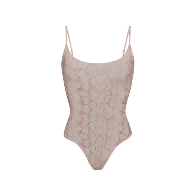 MÆLKEBLOMST TRANSPARENT CAMI-BODYSUIT