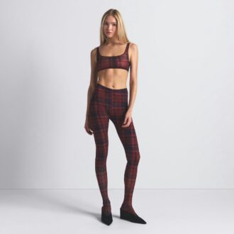 MÆLKEDE TRANSPARENTE LEGGINGS MED FØD