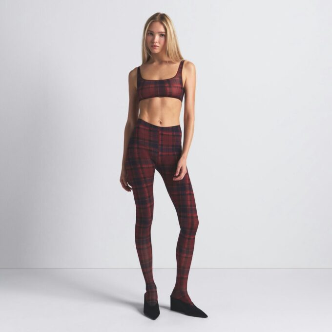 MÆLKEDE TRANSPARENTE LEGGINGS MED FØD