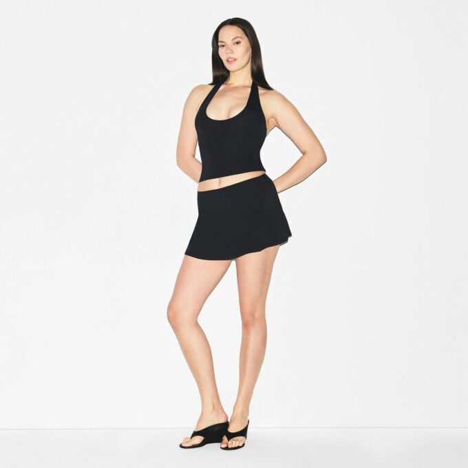 MINI SKORTS MED GLATTE LAG