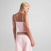 Natbluse i bomuldspoplin