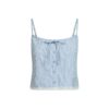 Natbluse i bomuldspoplin