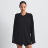 NikeSKIMS LUFTIG V-HALS OVERSIZED LANGERMET TOP