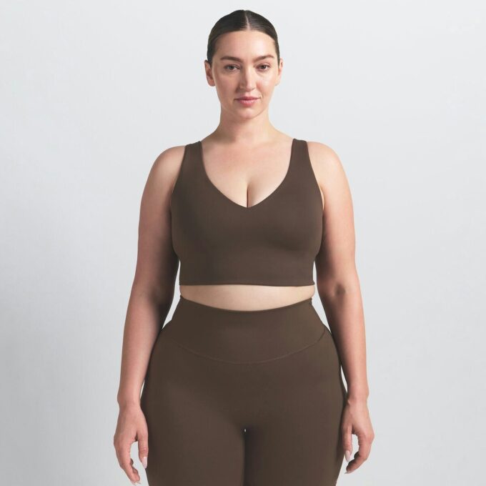 NikeSKIMS MAT V-HALS BH-TOP