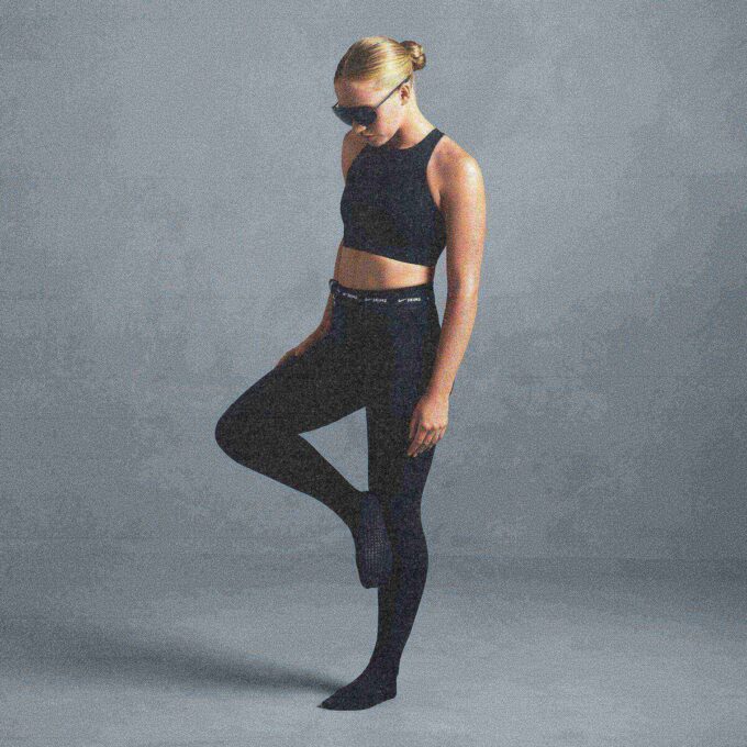 NikeSKIMS MATTE FOOTSIE GRIP LEGGINGS
