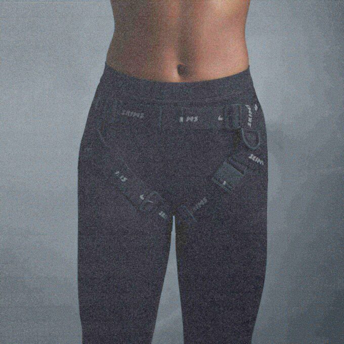 NikeSKIMS MATTE V-LINE 26″ LEGGINGS