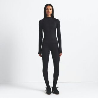 NikeSKIMS SHINE LANGE ÆRMER MED HALV LYNLÅS