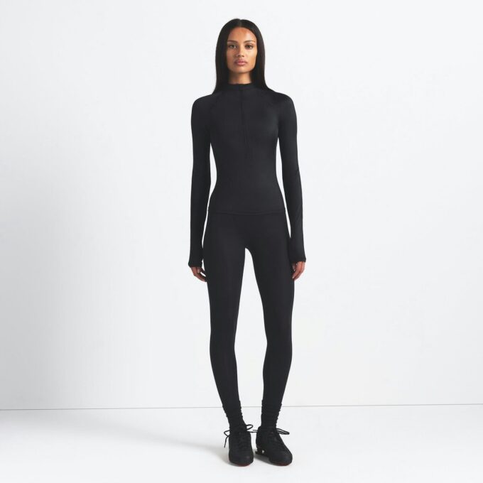 NikeSKIMS SHINE LANGE ÆRMER MED HALV LYNLÅS