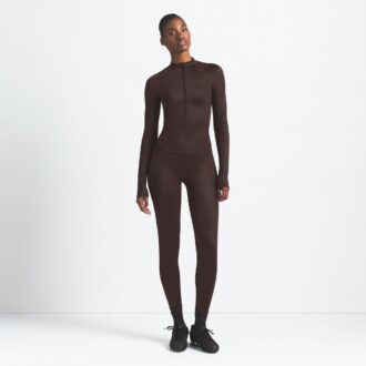 NikeSKIMS SHINE LANGE ÆRMER MED HALV LYNLÅS