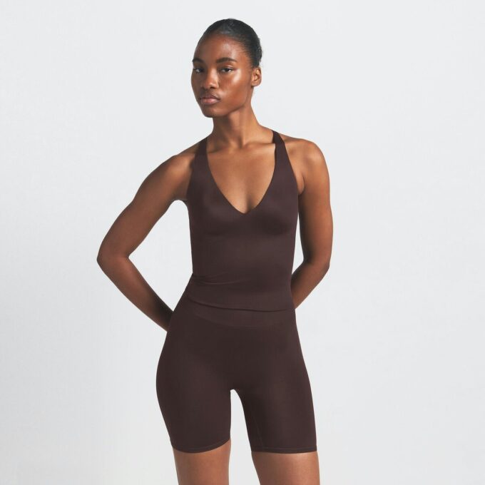NikeSKIMS SHINE V-HALS TOP