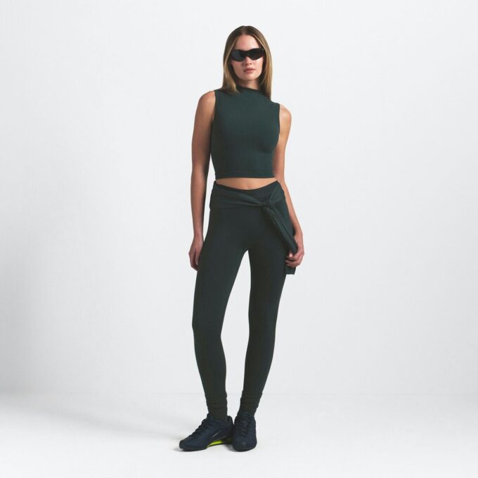 NikeSKIMS VINTAGE SØMLØS BH-TOP MED HØJ HALS