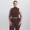 NikeSKIMS VINTAGE SØMLØS BH-TOP MED HØJ HALS