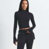 NikeSKIMS VINTAGE SØMLØS CROP TOP MED HØJ HALS