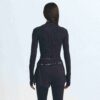 NikeSKIMS VINTAGE SØMLØS CROP TOP MED HØJ HALS
