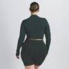 NikeSKIMS VINTAGE SØMLØS CROP TOP MED HØJ HALS