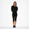 OVERSIZED ULD OG CASHMERE TRØJE MED V-HALS