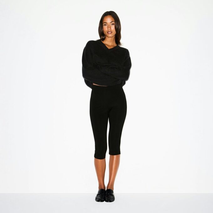 OVERSIZED ULD OG CASHMERE TRØJE MED V-HALS