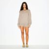 OVERSIZED ULD OG CASHMERE TRØJE MED V-HALS