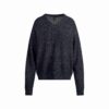OVERSIZED ULD OG CASHMERE TRØJE MED V-HALS