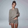 OVERSIZED ULD OG CASHMERE TRØJE MED V-HALS