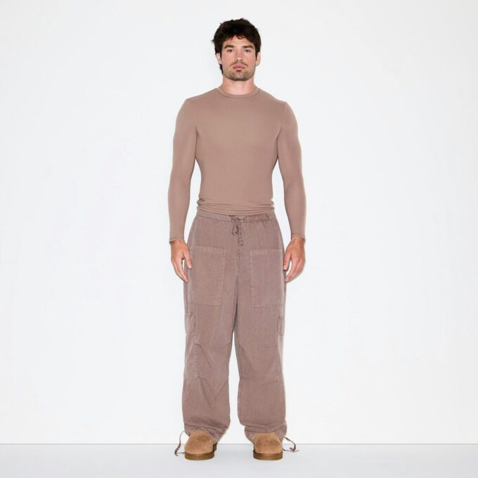 PASSER TIL ALLE HERRE SLIM LANGERMET T-SHIRT