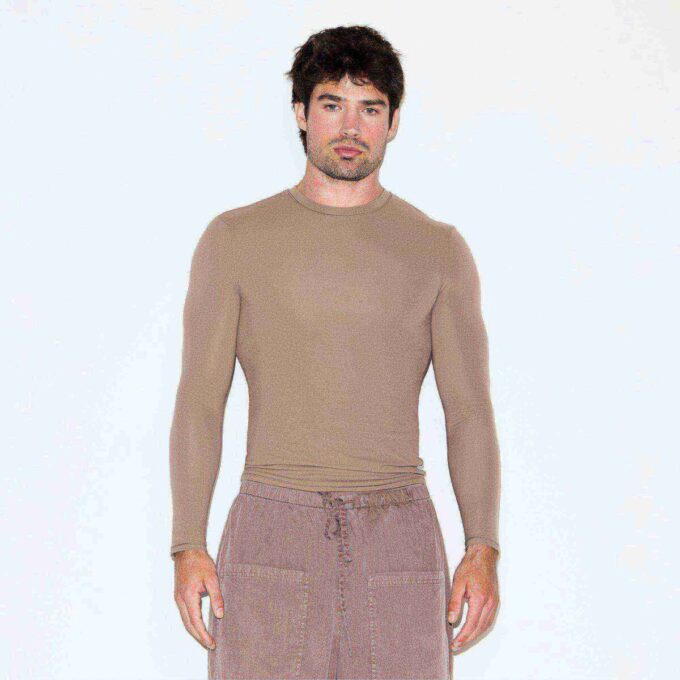 PASSER TIL ALLE HERRE SLIM LANGERMET T-SHIRT