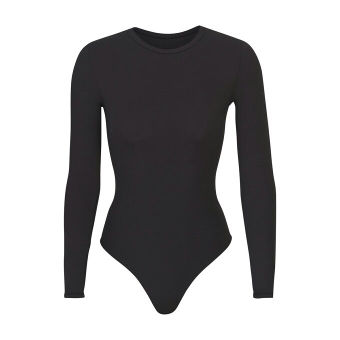 PASSER TIL ALLE LANGÆRMET BODYSUIT MED RUND HALS