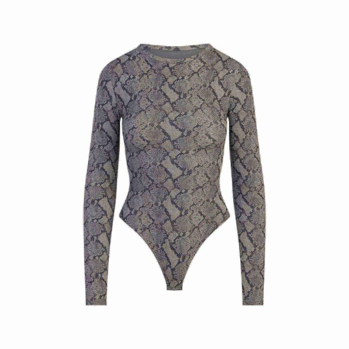 PASSER TIL ALLE LANGÆRMET BODYSUIT MED RUND HALS