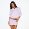 POLO-SWEATSHIRT I BOMULDSFLEEC