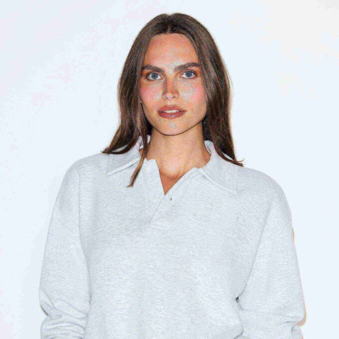 POLO-SWEATSHIRT I BOMULDSFLEEC