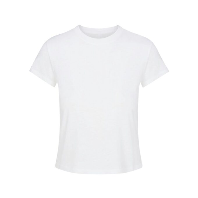 RELAXED T-SHIRT MED KRUMPEDE SKJORTER