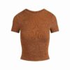 RIBBEDE BOMULDST-T-SHIRT