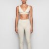 RIBBEDE LEGGINGS I BOMULD