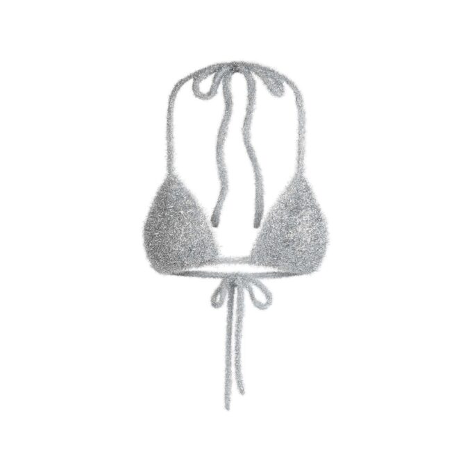 SÆT MED GLITTER-BRALETTE OG THRING